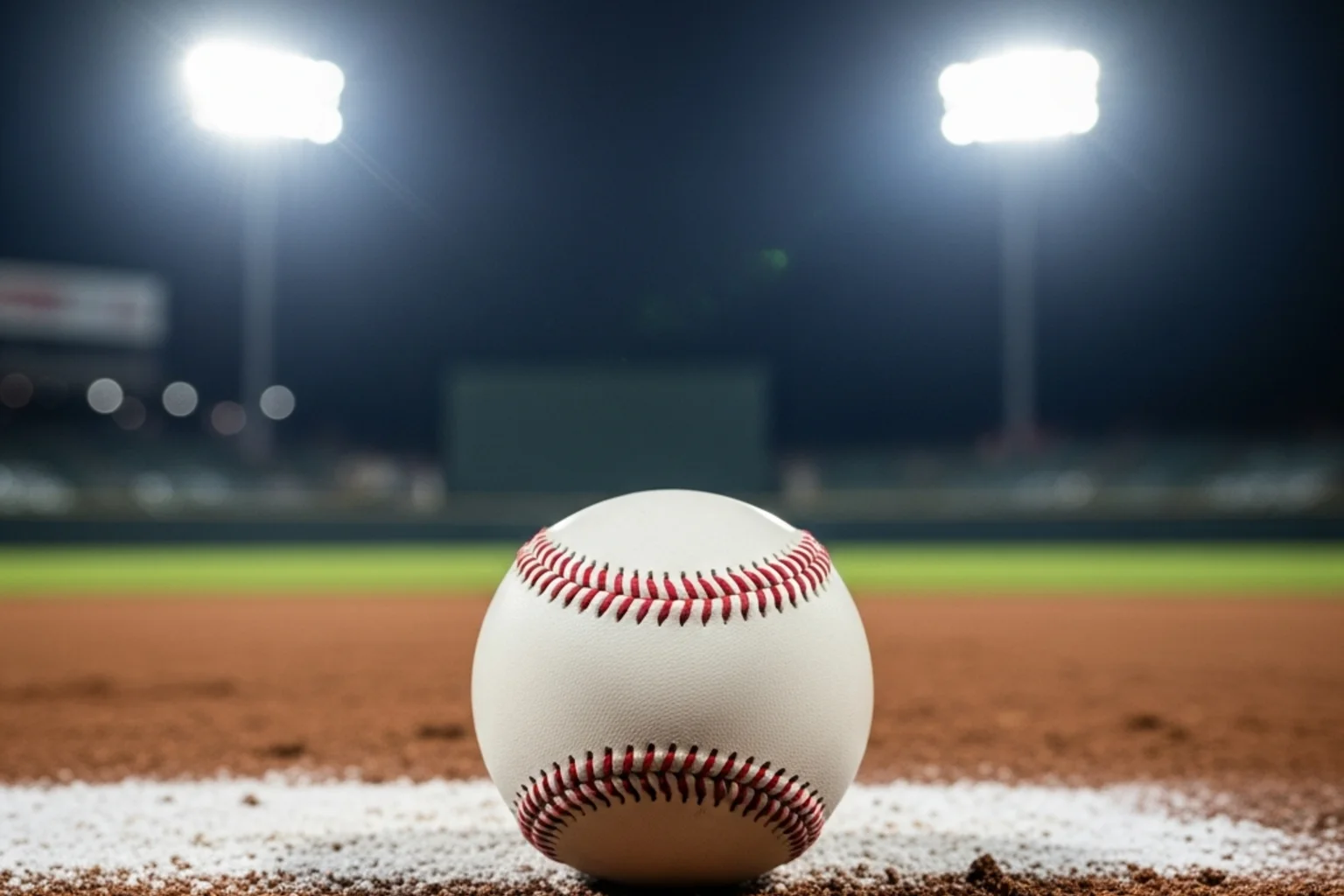 MLB moneyline betting UK - close-up of a baseball on the pitcher